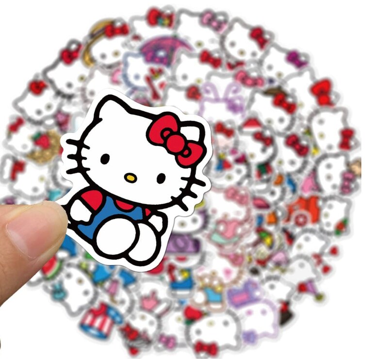Hello Kitty Kawaii Stickers and Decals for Planner Laptop Etsy