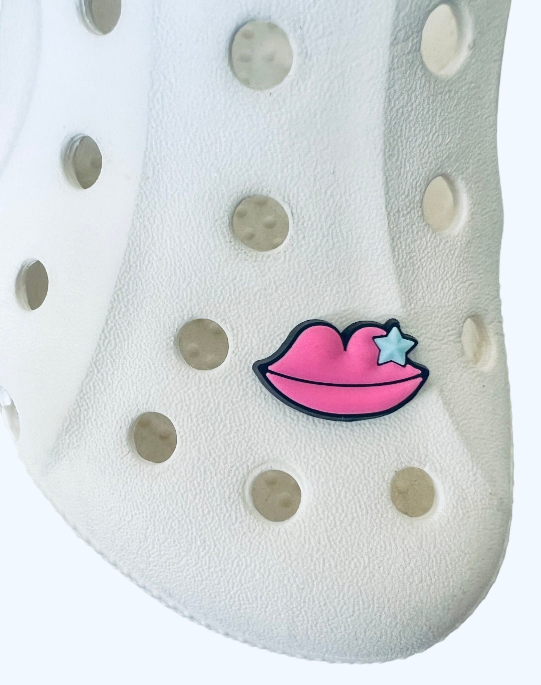 Bratz Lips Sparkle Lip Stick Mouth Shoe Charms Shoes Decoration