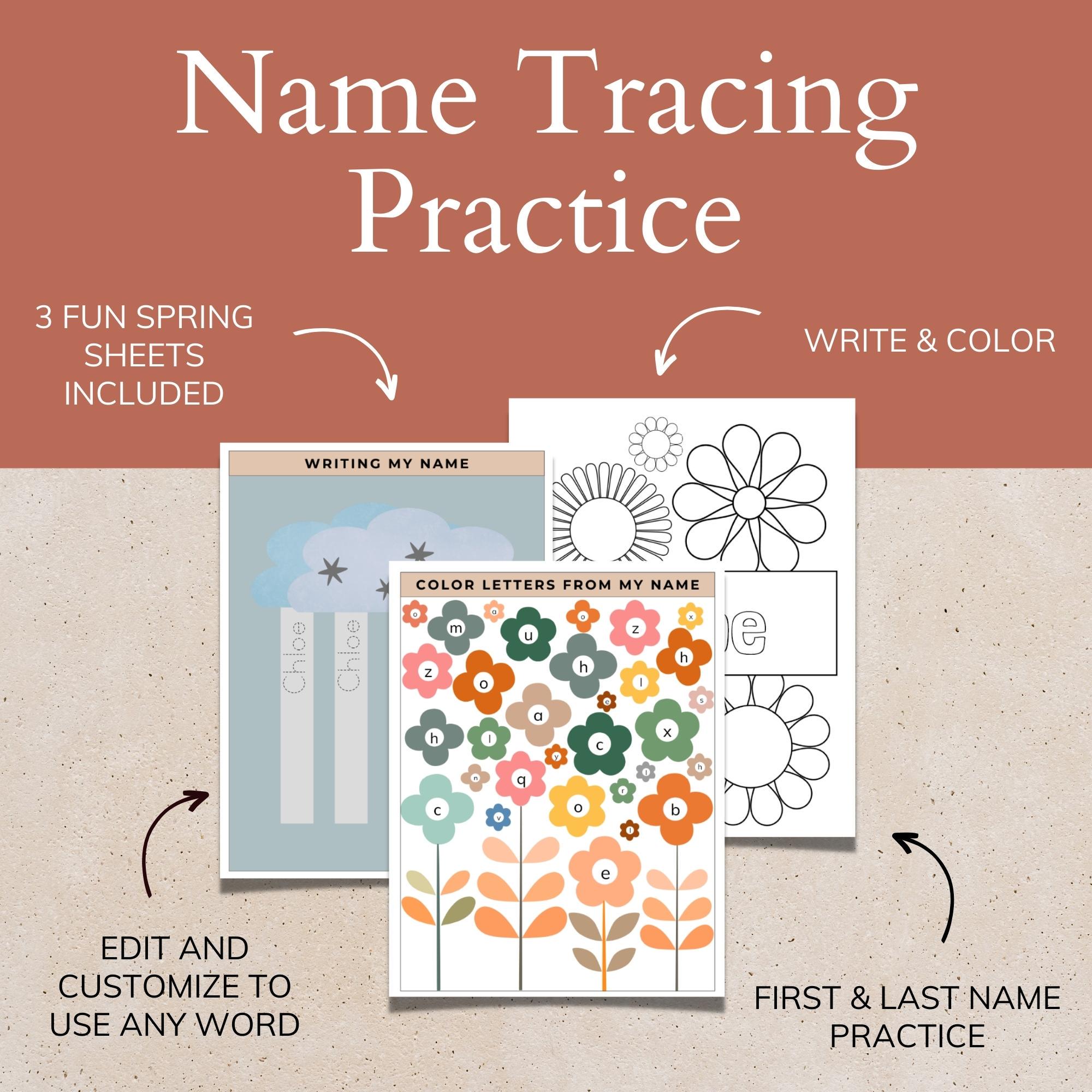Flower Unit Study Printable, Preschool Learning Bundle, Spring Activity ...