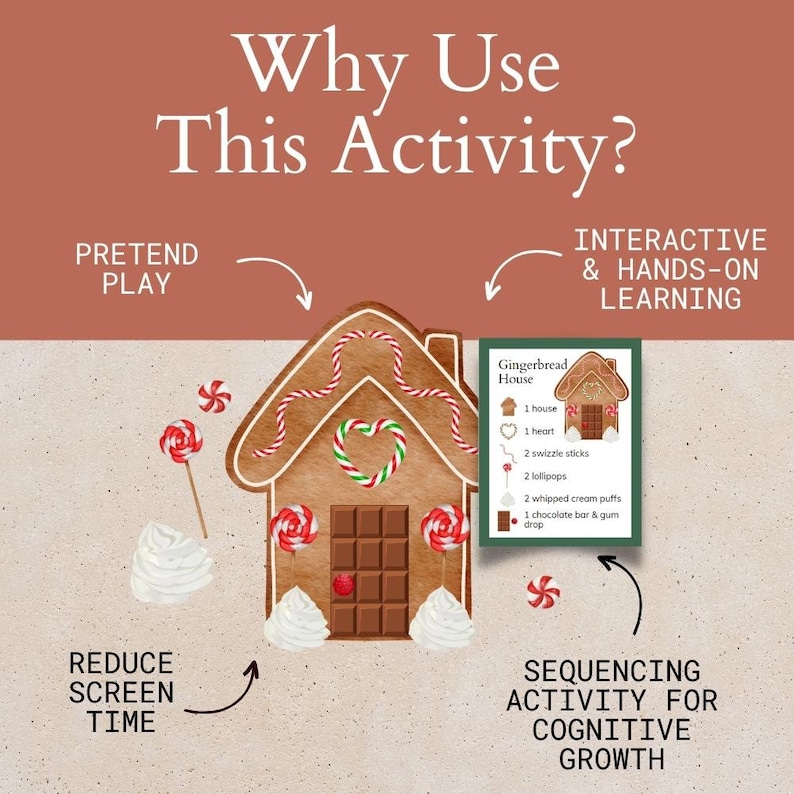 Gingerbread Dramatic Play Bakery Printable, Cookie Recipe Cards for ...