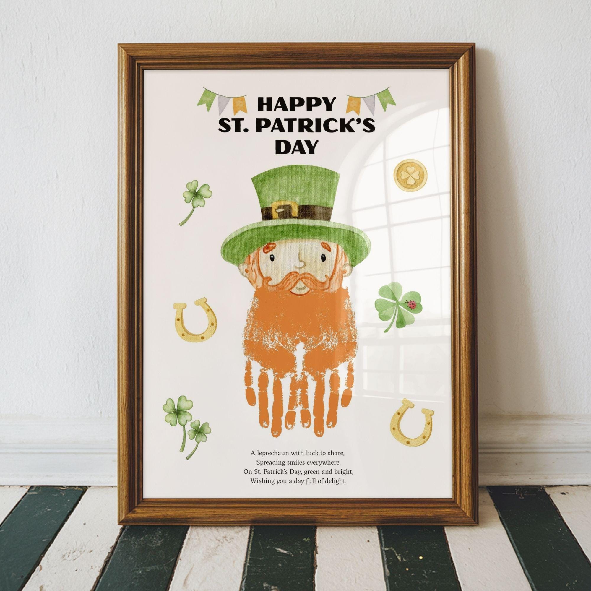 Leprechaun Beard Handprint Craft for Kids, St Patricks Day Handprint…