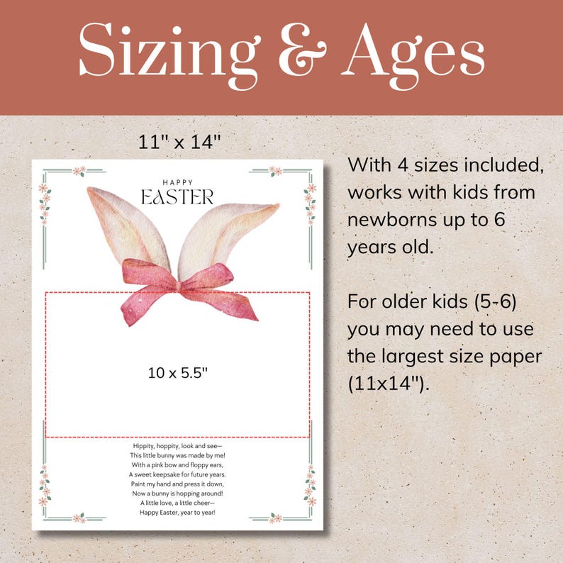 bunny handprint craft preschool printable and the target hand area size