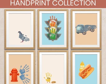 Pigeon Handprint Template, Preschool Storytelling Props for Kids, Animal Handprint Craft Printable, Hand and Footprint Art Kindergarten Prek