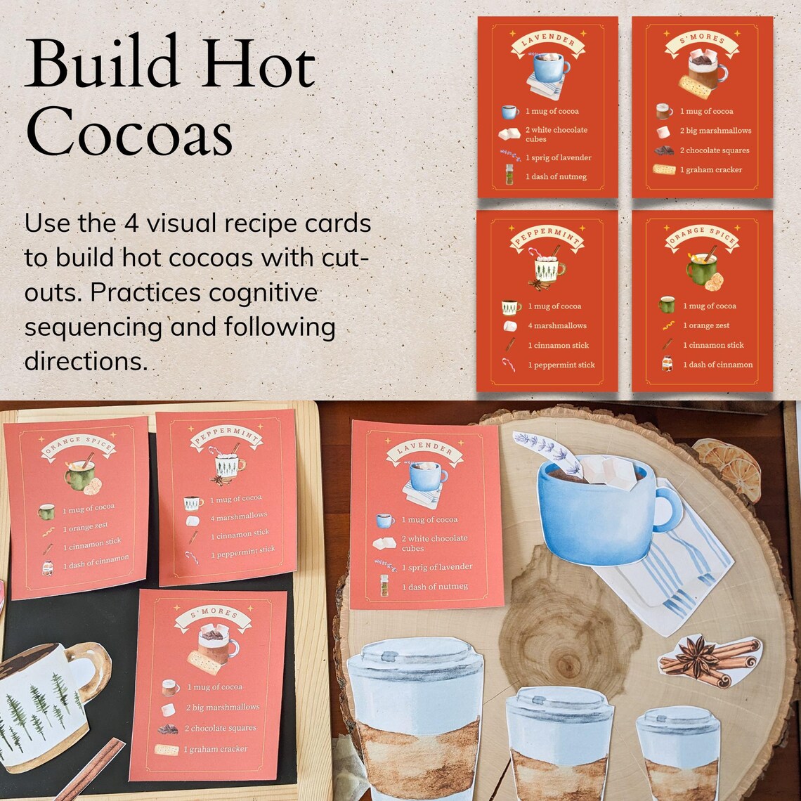 Coffee Shop Dramatic Play Printable, Pretend Play Gift Digital Download ...