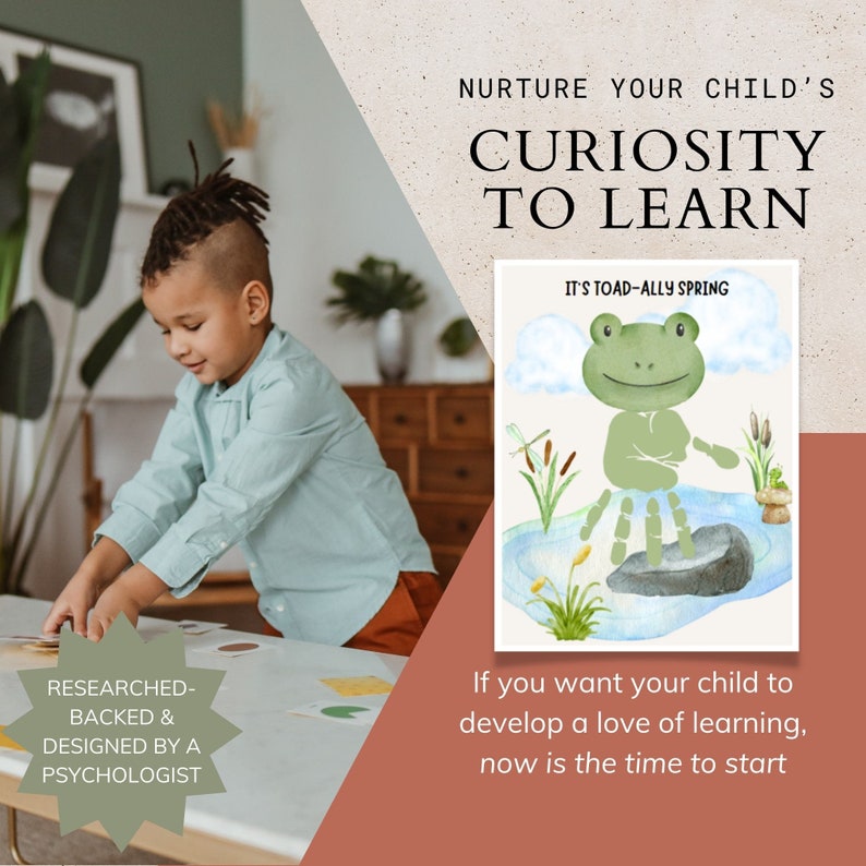 Spring Handprint Craft Template Printable, Frog Craft Preschool Teacher