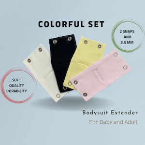 Bodysuit Extender, Custom Extender, Adult Bodysuit Extender , Snap on  Extender, Dance Wear Extender 2 Snaps 8,5mm and 3 Snaps 9,5mm 