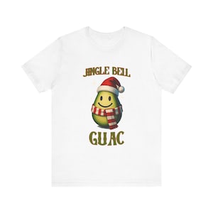 Jingle Bell Guac Tee - Fun Holiday Shirt, Christmas T-Shirt, Cute Gift Idea, Avocado Lover Shirt, Family Gathering Outfit