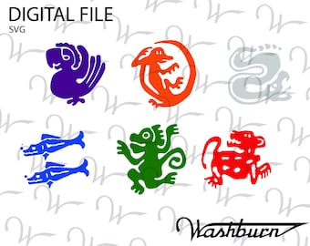 Legends of the Hidden Temple Team Logo Colors SVG File - Instant Download