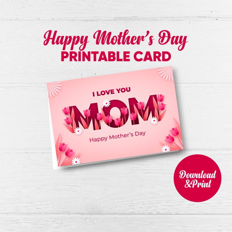 Happy Mother's Day Printable Card, Printable Mothers Day Card Funny ...