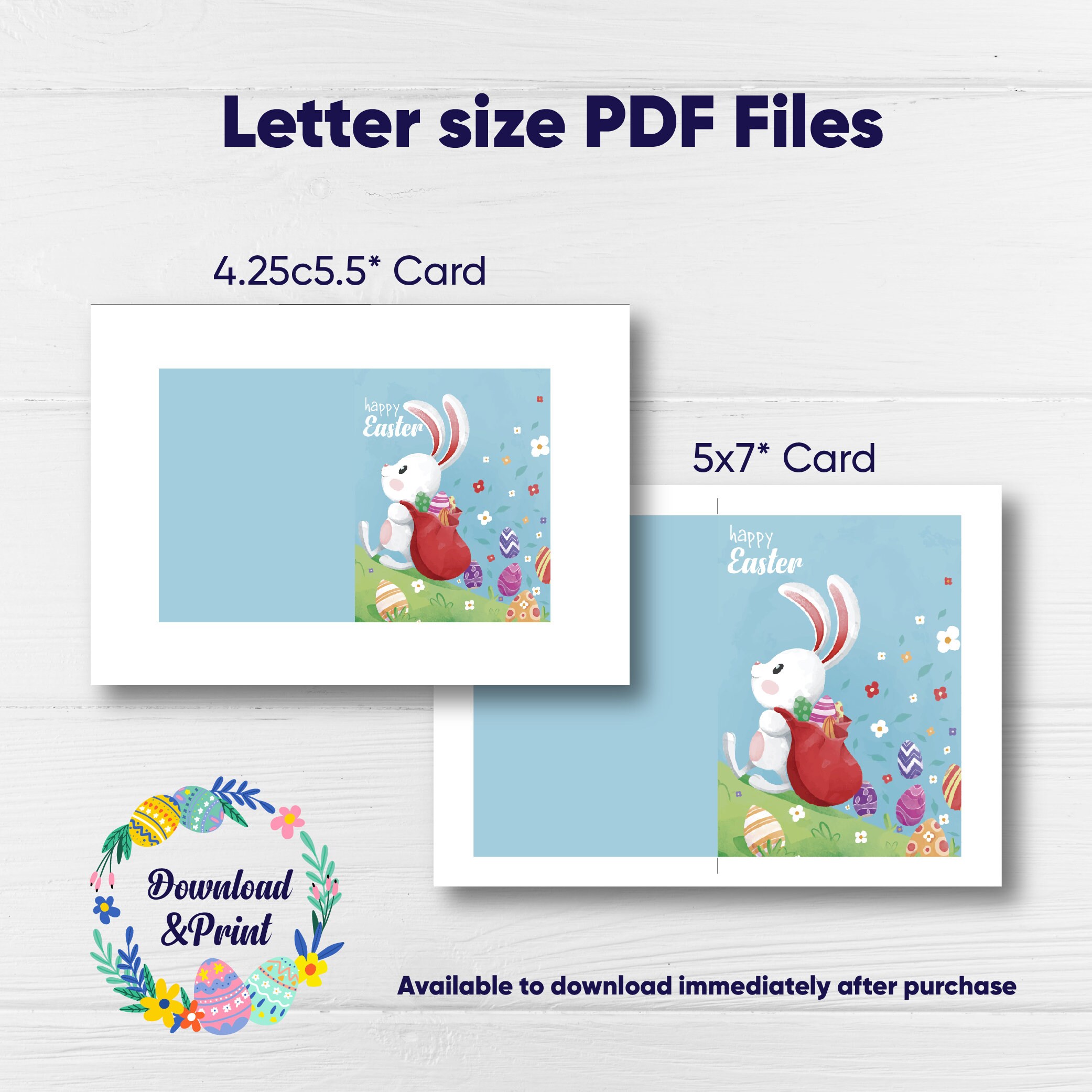 Happy Easter Printable Card / Printable Easter Card / Easter Card Happy Easter Printable Card / Printable Easter Card / Easter Card