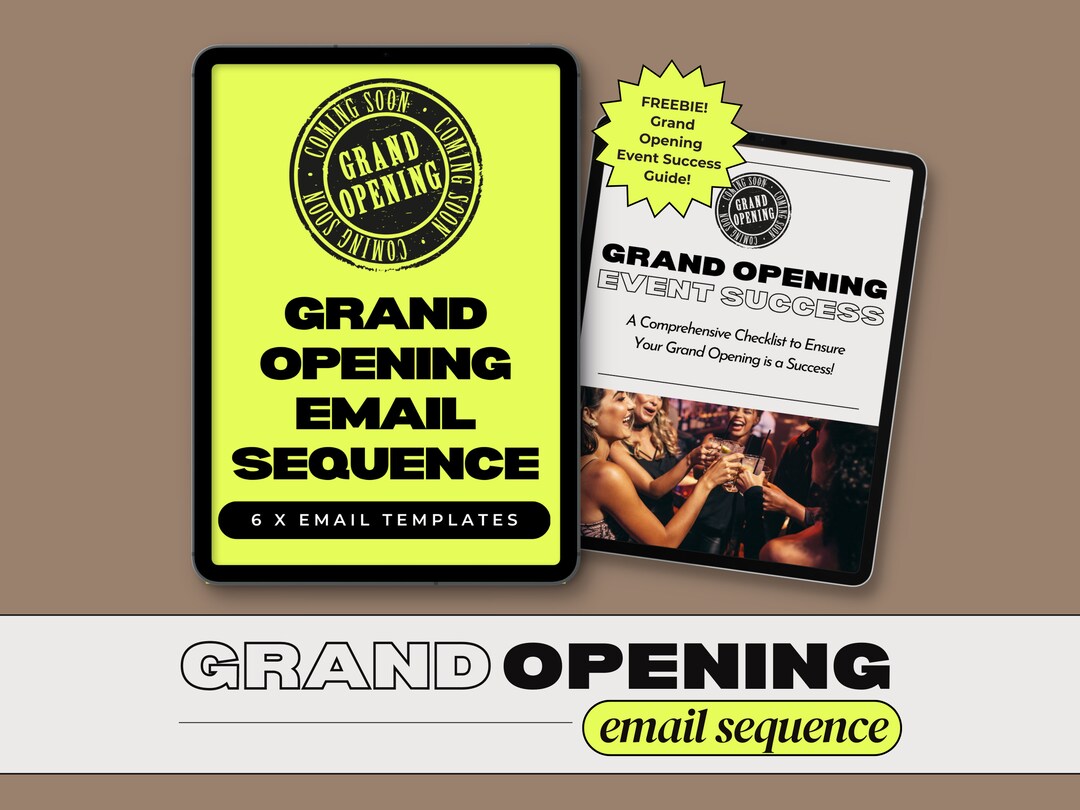 Grand Opening Email Template Sequence 6 Copy and Paste Launch Etsy Grand Opening Email Template Sequence 6 Copy and Paste Launch Etsy
