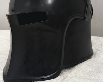 Casco de Barbuta medieval hecho a mano, casco de caballero, disfraz de fantasía para cosplay, totalmente funcional.