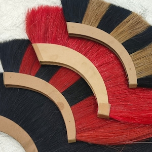 Handcrafted Medieval Helmet Plume, Helmet's Crest Brush replacement for Spartan, Corinthians