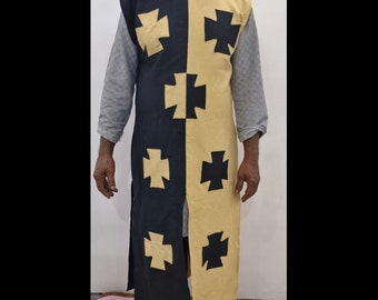 Knights Templar Tabard: Medieval Crusader Costume, Cotton Reenactment SCA LARP