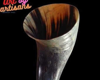 3 Litres Big Vikings Age Horn Genuine Ceremonial Drinking Horns Mead Horn, Wine Horn, Beer Horn