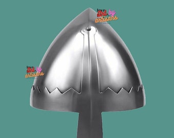 Medieval Norman Nasal Knight Helmet 18 Gauge Steel Armour