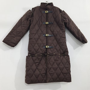 Handcrafted Medieval Gambeson Thick Padded Coat Aketon Jacket Armor chainmail protector Reenactment Gothic Fantasy Costume Unisex Gift