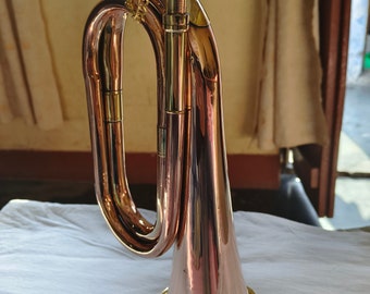 Strumento A Corno Di Tromba Ottone Tromba Da Cavalleria Chiave BB, Suono Eccellente, Portatile Per Banda Scolastica, Performance Di Festival