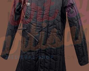 Medieval Gambeson Thick Padded Coat Defensive Jacket Costume Celtic Reenactment Armor