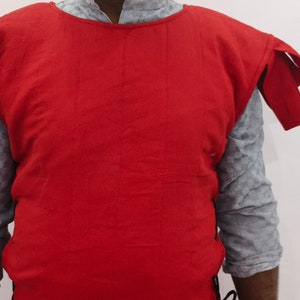 thumbnail image 2 of Medieval Roman Subarmalis - Thick Padded Cotton Sleeveless Gambeson In Multiple Colors 2 of 12