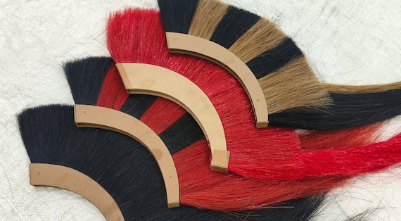 Handcrafted Medieval Helmet Plume, Helmet's Crest Brush replacement for Spartan, Corinthians