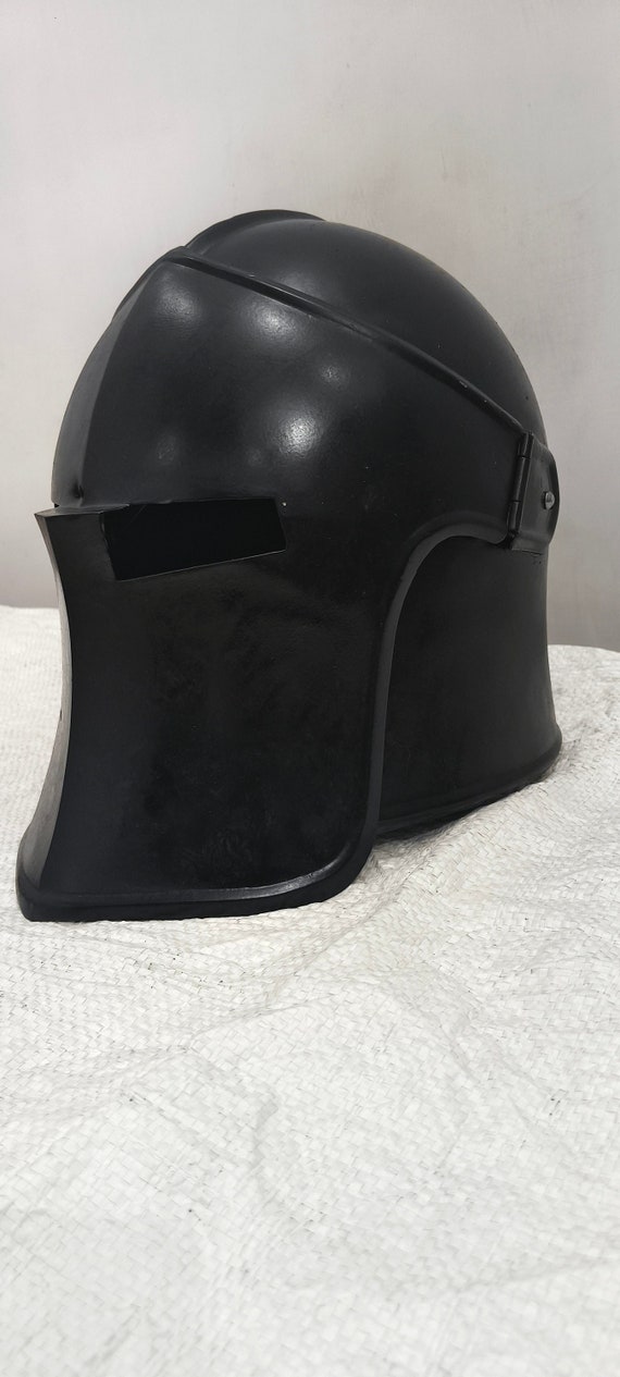 Handmade Medieval Barbuta Helmet Knight Helmet Fantasy Cosplay Reenactment Costume Fully Functional