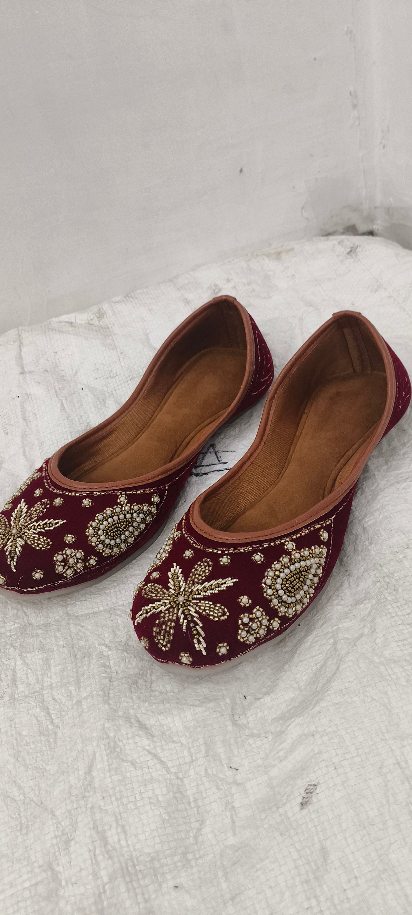 Mojari Khussa Design 219 Maroon Khussa