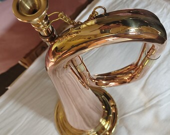 Trombetta In Ottone Dorato Per Principianti - Strumento Musicale Leggero, Regalo Perfetto Per Bambini E Studenti