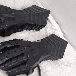 Medieval Gauntlets Fantasy Halloween Costume Metal Gloves image 8