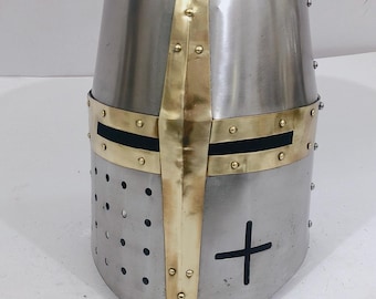 Medieval Knights Templar helmet