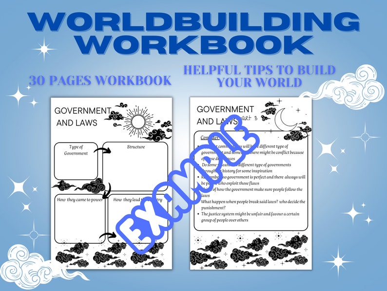 Worldbuilding Workbook Etsy Worldbuilding Workbook Etsy