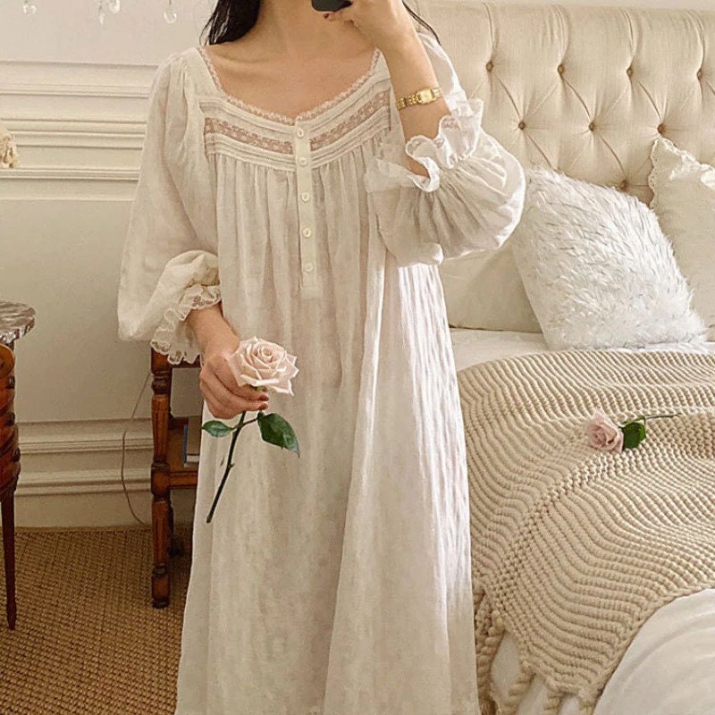 long sleeve nightgowns for ladies