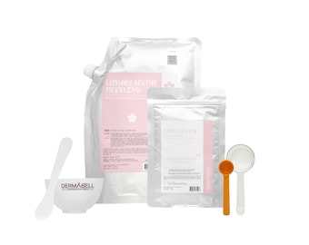 Dermabell Korea Full Essence – Masque facial de modélisation de gel peel-off esthétique de luxe à la fleur de cerisier (1 kg de gel + 100 g de poudre, 20-30 fois)