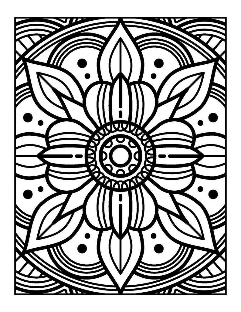 30 Digital Printable Mandela Coloring Pages - Etsy