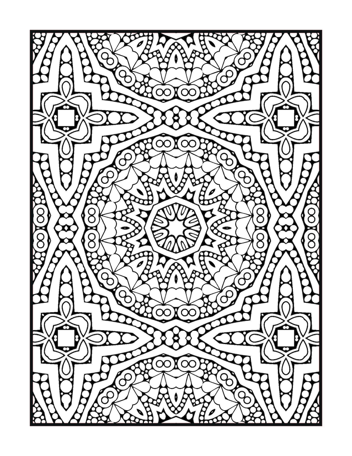 50 Digital Printable Mandela Coloring Pages Etsy