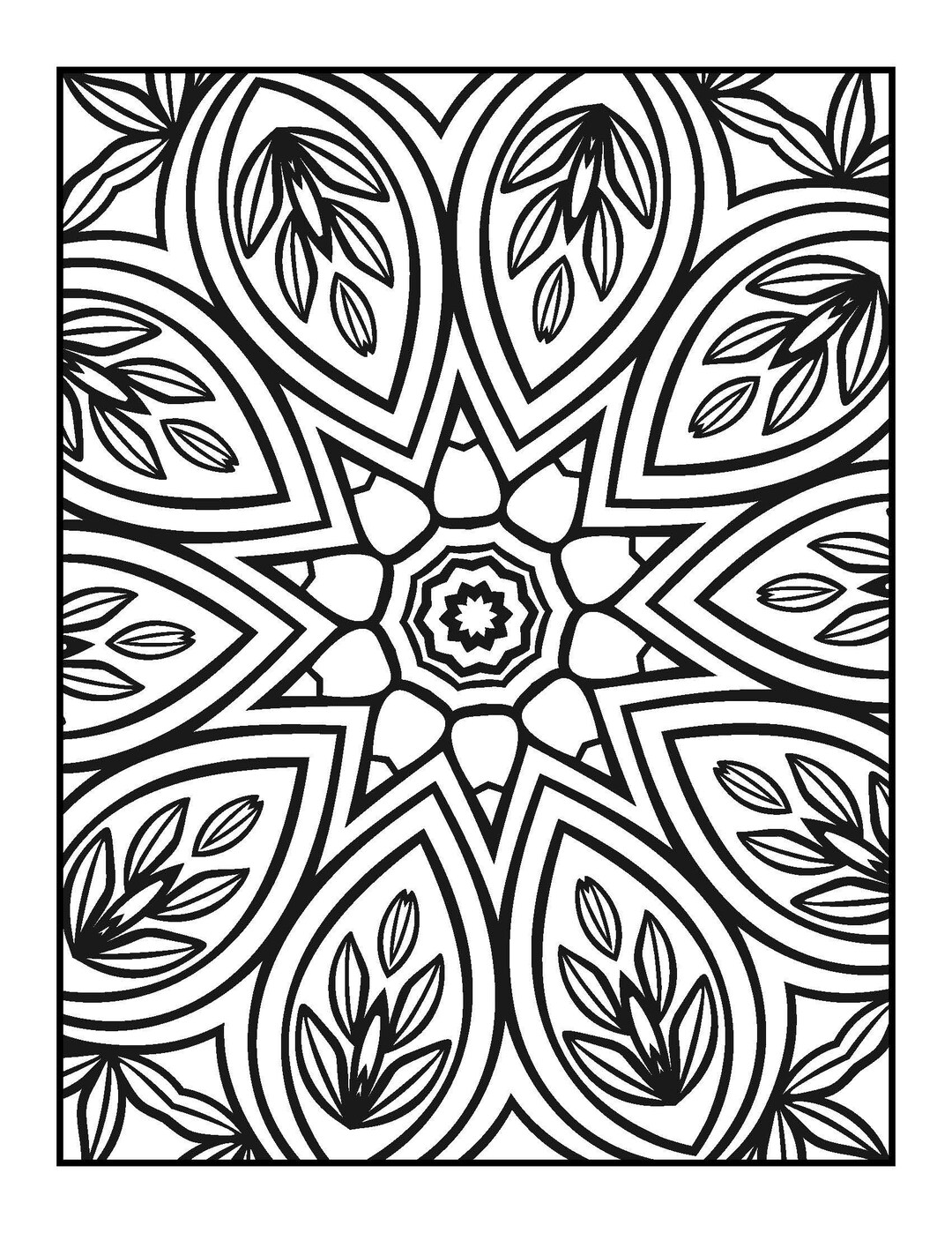 20 Digital Printable Mandela Coloring Pages for Adults or Children - Etsy