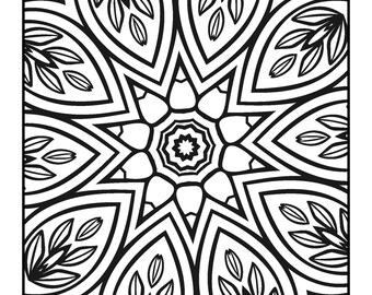 30 Digital Printable Mandela Coloring Pages - Etsy