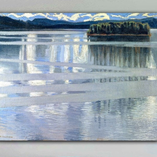 Akseli Gallen-Kallela Lake Keitele 1905 Canvas Print Wall Art,Gallen-Kallela Poster,Kallela Painting,Kallela Print,Art Reproduction