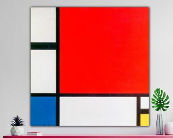 Piet Mondrian Composition II in Red Blue and Yellow 1930 Canvas 