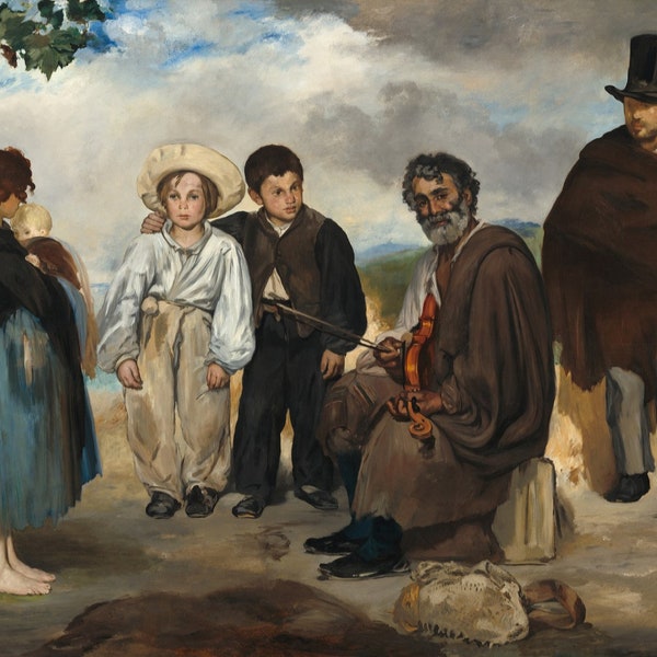 Edouard Manet The Old Musician 1862 Leinwanddruck Wandkunst,Musikanten Poster,Manet Druck,Café Print,Französischer Maler,Musik Druck,Kunst Reproduktion