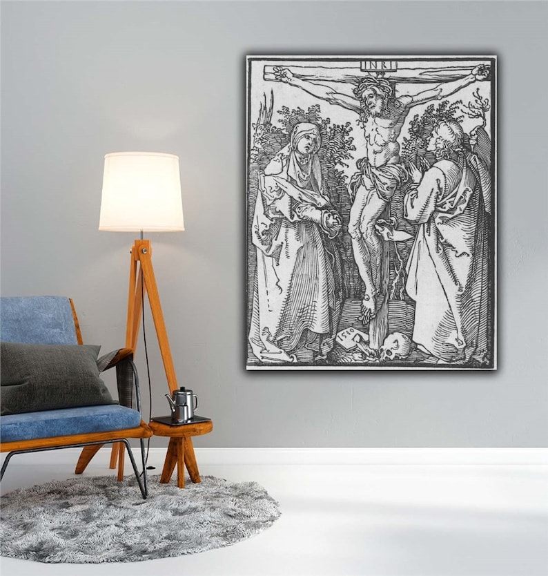 Albrecht Dürer Christ on the Cross With Mary and Saint John 1510 Canvas ...