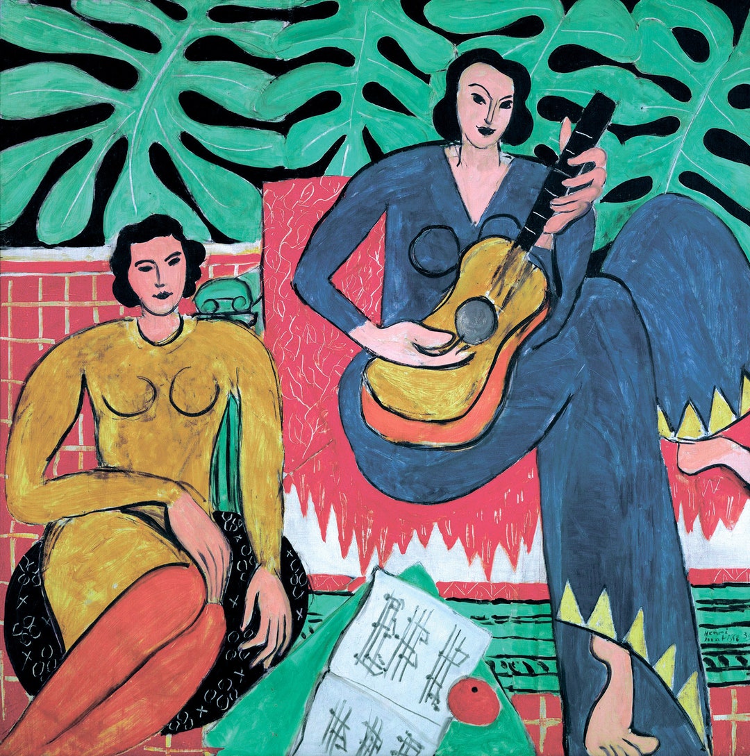 Henri Matisse La Musique 1939 Canvas Print Wall Art,henri Matisse