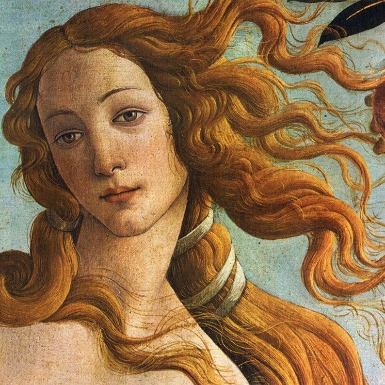 Sandro Botticelli the Birth of Venus detail 1480 Canvas Print Wall Art