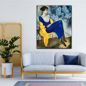 man cave gift	Christmas gift	Art Reproduction	gift for him	gift for her	Altman Painting	Archival Giclee	Anna Akhmatova	Nathan Altman Print	Nathan Altman Poster	Altman artwork	Akhmatova Print	Akhmatova Poster