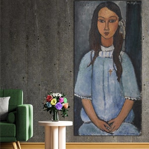 Amedeo Modigliani Alice 1916 Canvas Print Wall Art,Modigliani Poster,Modigliani Painting,Modigliani Print,Art Reproduction