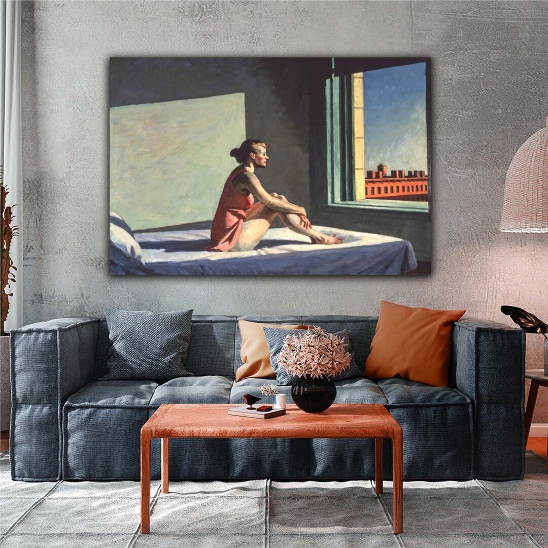 Edward Hopper Morning Sun 1952 Canvas Print Wall Arthopper Etsy