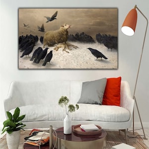 August Friedrich Schenk Anguish 1878 Canvas Print Wall Art,anguish ...