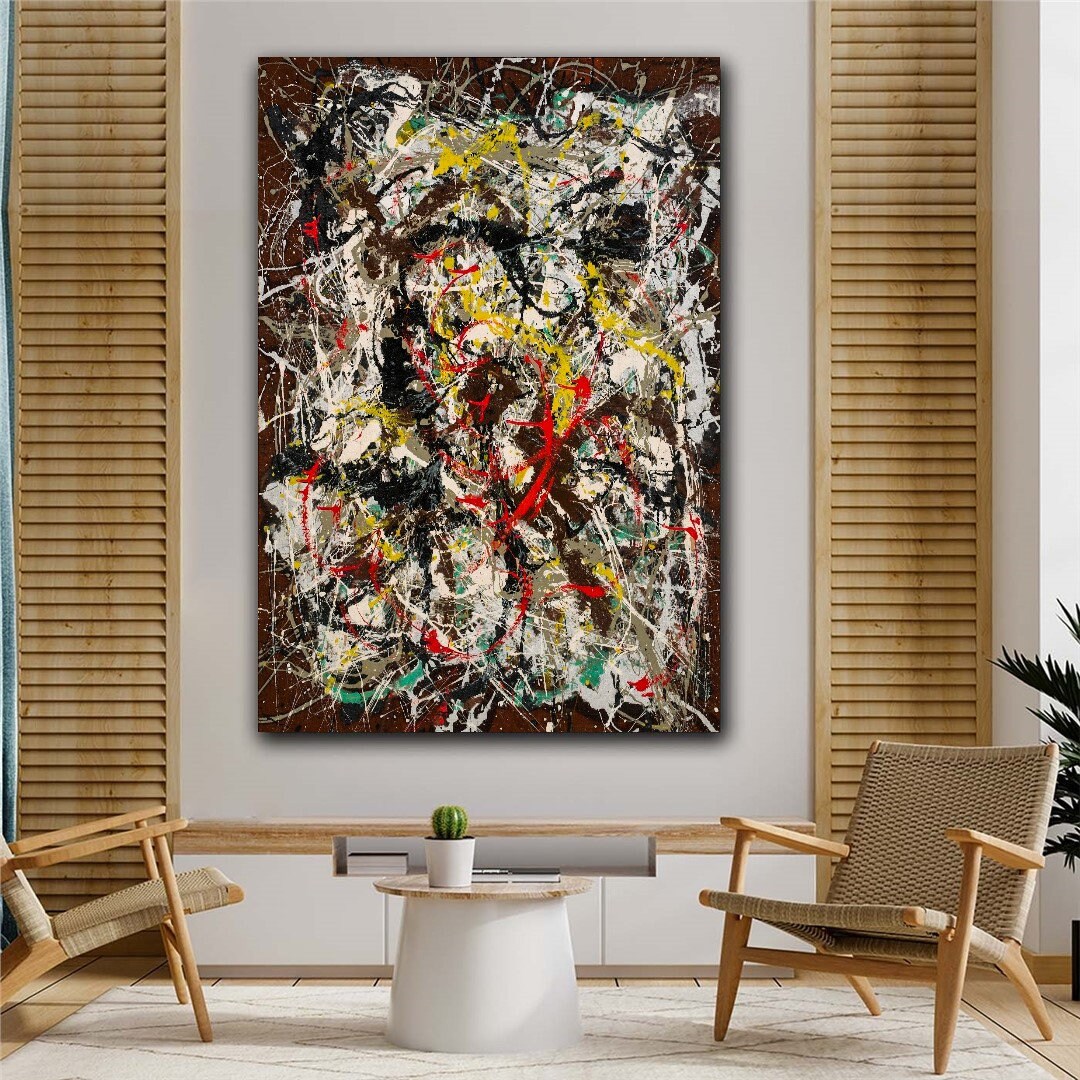 Nordic Wandbild „Golden Moon“ – Leinwand-Druck 51x25 Cm, Minimalistisch, Universum-Motiv, Ohne Rahmen, Für Wohnzimmer, Schlafzimmer & Mehr