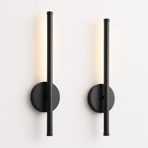 2x Battery Operated Wall Sconce,Wall Sconce Pair,Linear Wall Light,Picture Light Pair,Rechargeable Wall Sconce,Bathroom Lights Over Mirrors