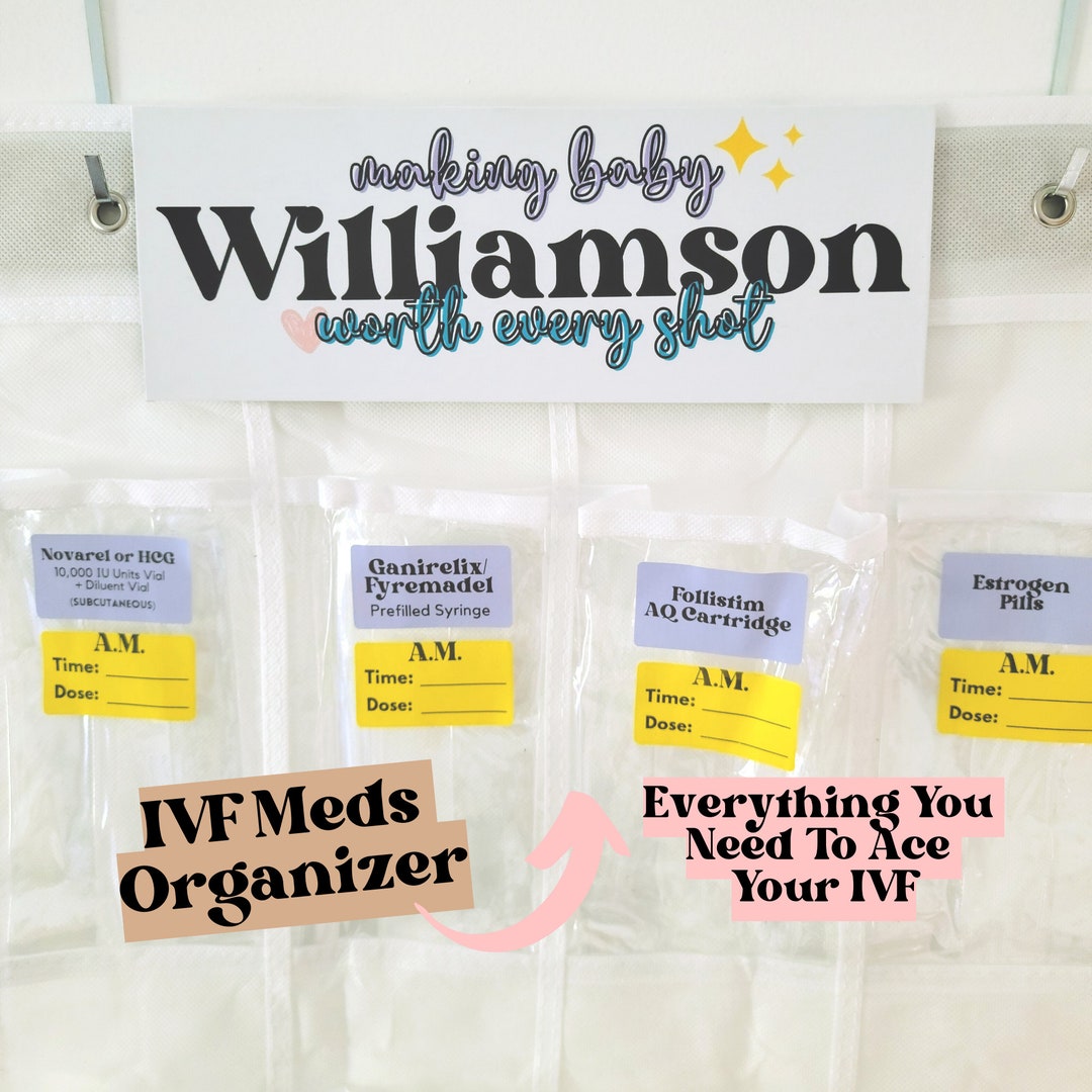 IVF Ivf Gifts IVF Medication Organizer Baby Meds Organizer Etsy